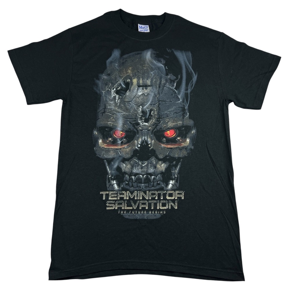 Vintage Terminator Salvation Movie Promo T Shirt Men's Small Black‎ 2009 Sci-fi